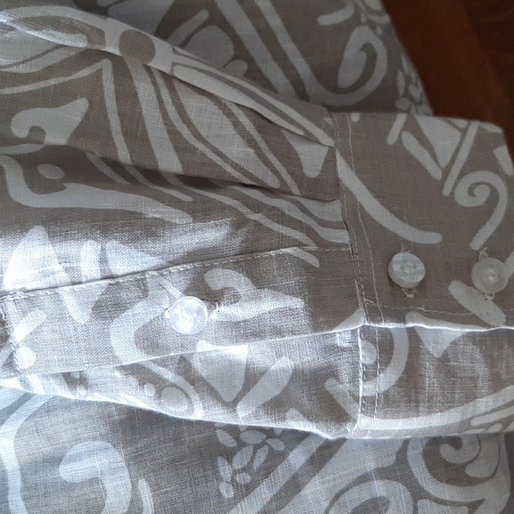 RESORT Just Cavalli men's cotton linen like shirt XXL Greig long sleeved - Picture 10 of 11